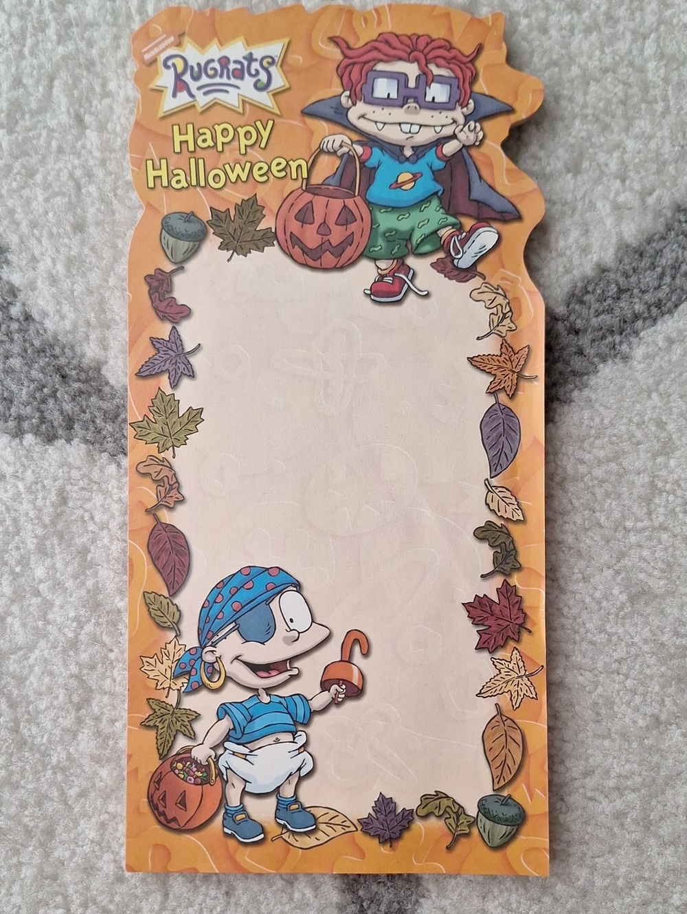 Rugrats Nickelodeon Halloween Vintage Magnetic Notepad